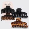 Black & Tort Matte Claw Clips 2pc Set - Oversized