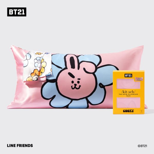 Kitsch x BT21 Satin Pillowcase in COOKY - King